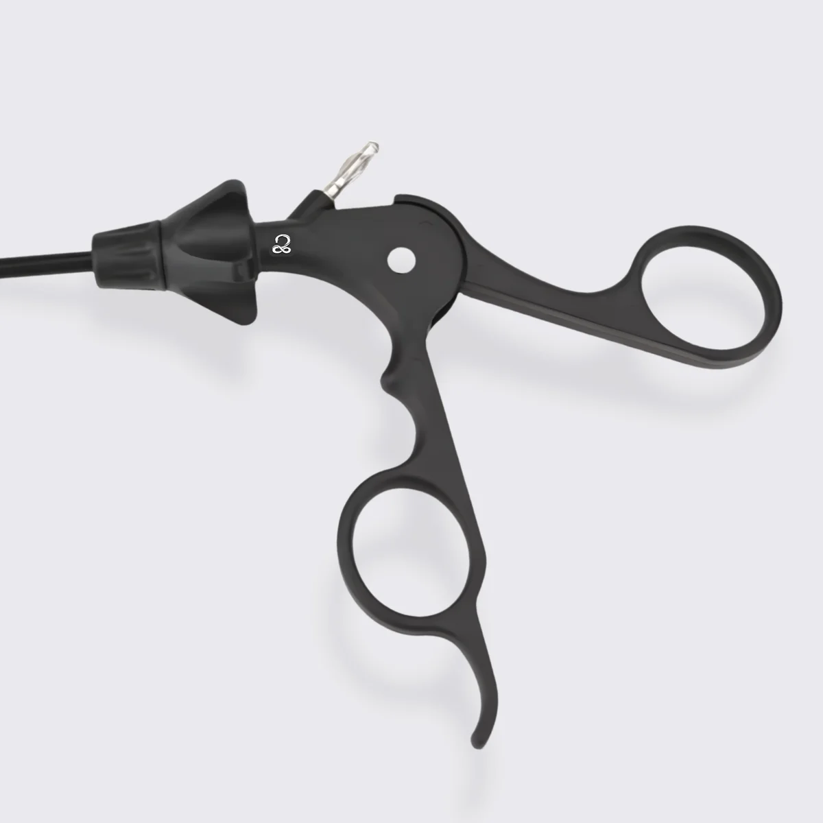 Pinça Grasper Fenestrada 5mm — Pinça Grasper — empunhadura e cabo