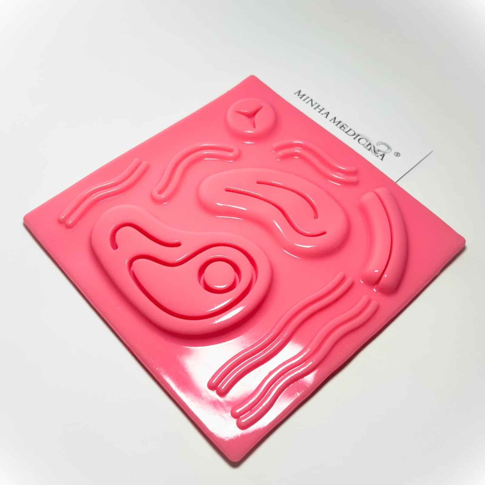 Pad Sutura Dinâmico: Pad de Sutura Dinâmico, detalhe da textura em silicone